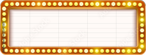 Realistic 3D light bulb cinema frame