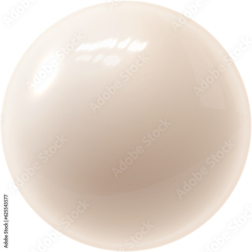white billiard ball