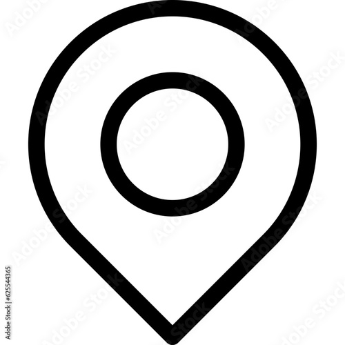 Map Pin. Location Icon. Vector Illustration