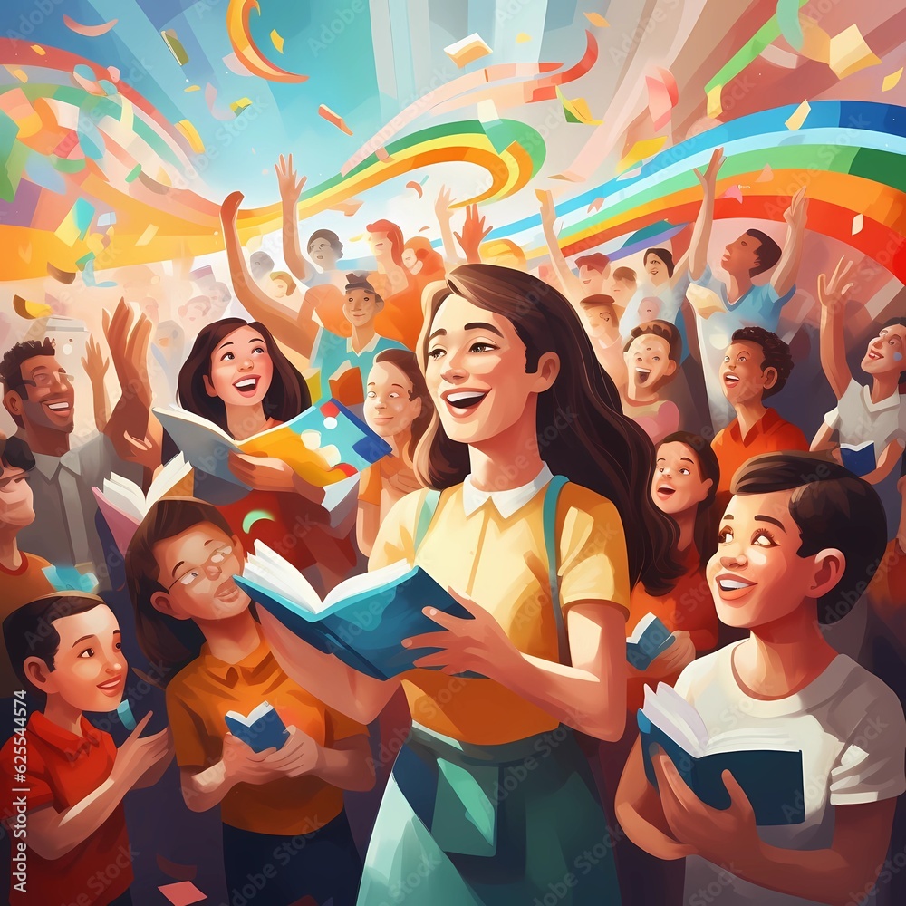 Empowering Education: Teachers, Students & Community united in a vibrant stock photo capturing the essence of learning and growth. #Education #Community #Inspiration