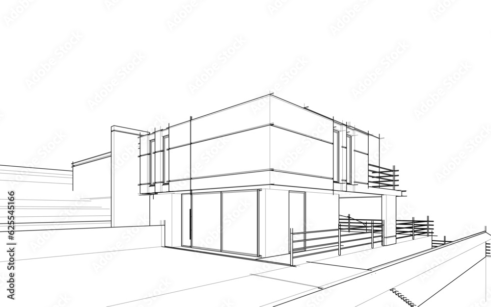 3d model of a house 3d model of a house