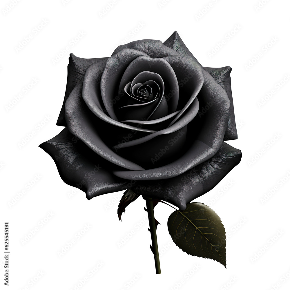 Black rose on transparent background Remove png created with Generative ...