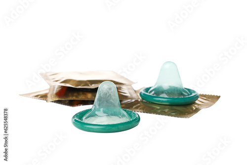 PNG,condom close-up, isolated on white background