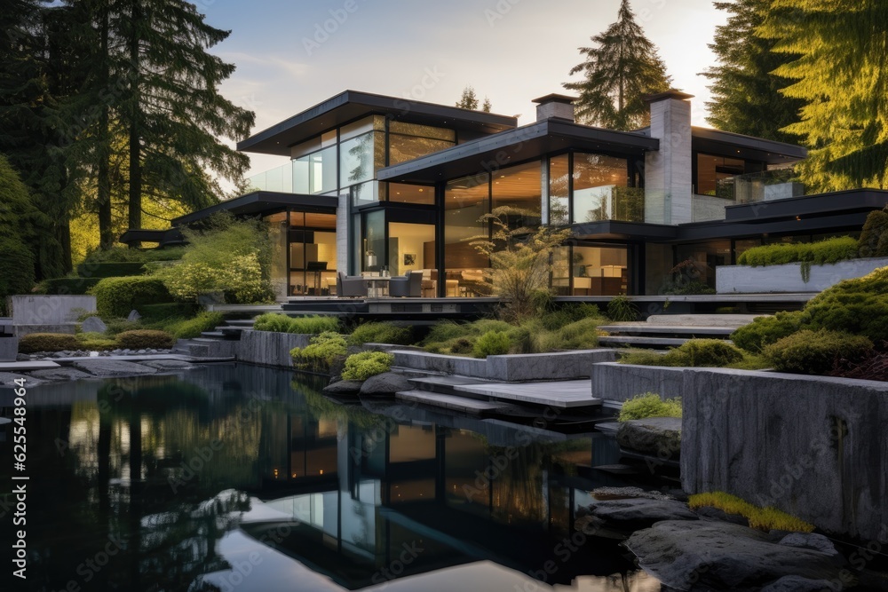 A high end residence located in Vancouver, Canada.