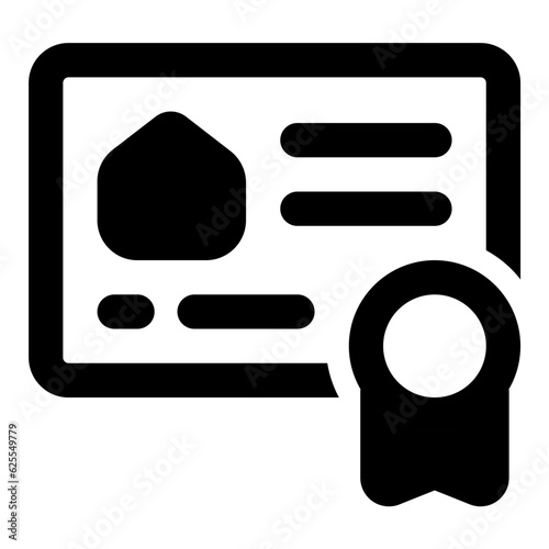 certificate icon vector illustration asset element