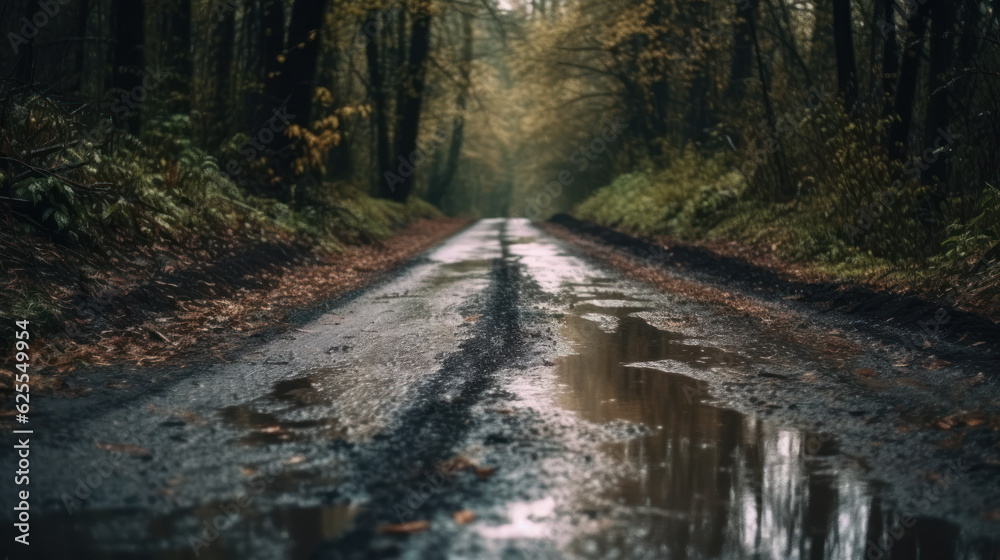 Fototapeta premium Road in the forest