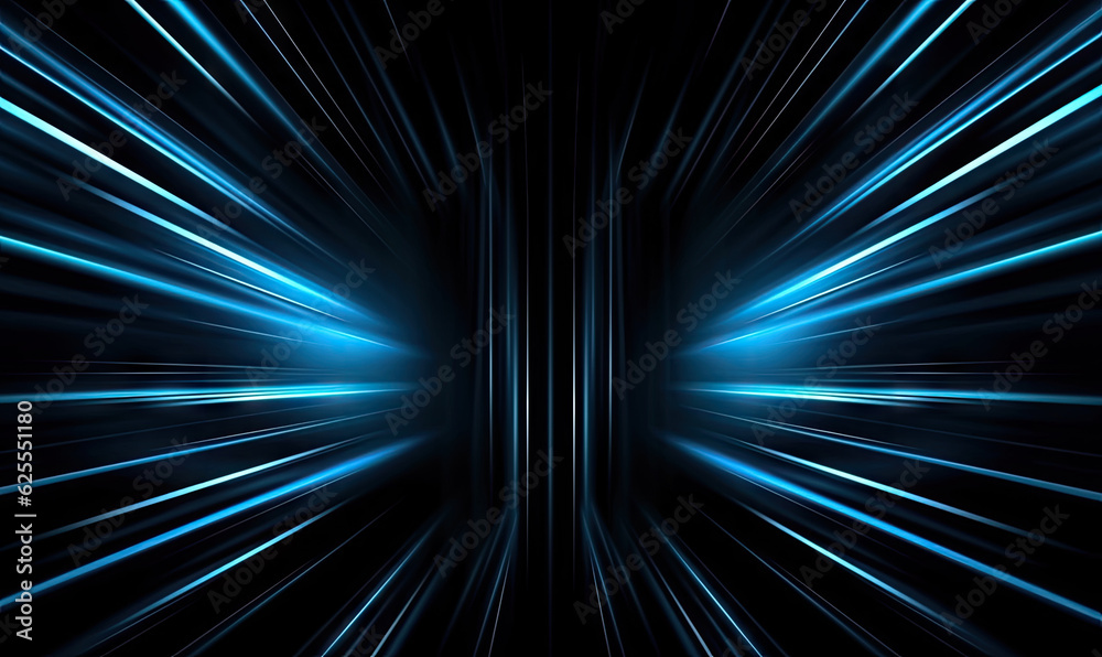 Laser beams on black background. Motion light lines backdrop. Created with generative AI tools Laser beams on black background. Motion light lines backdrop. Created with generative AI tools