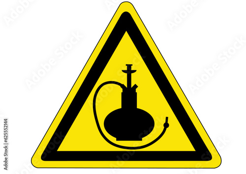 Schild Gefahr durch Wasserpfeife