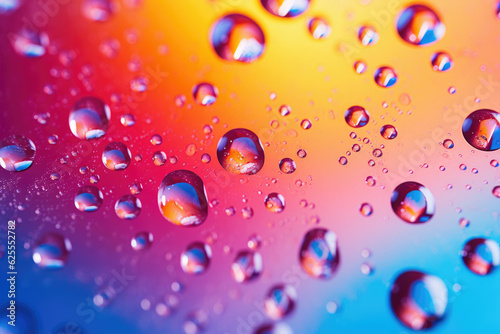 macro of water drops wallpaper with vivid colors