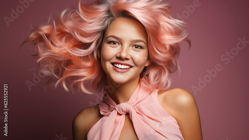 Young woman with daring col...
