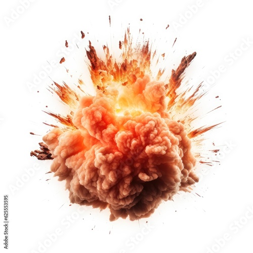 Explosion, isolated on white background