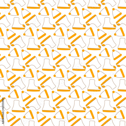 boot rubber yellow line doodle pattern textile