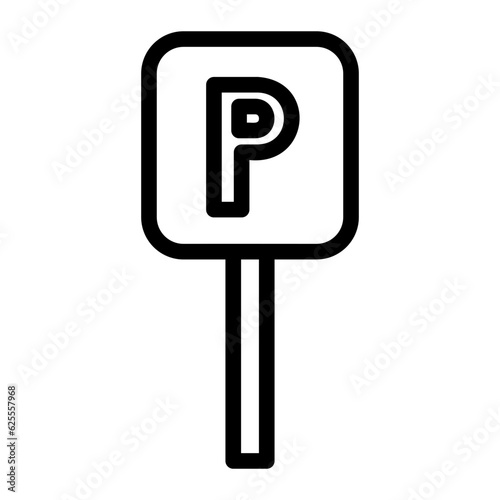 parking area line icon