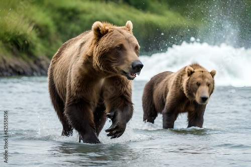 brown bear in water © rojar deved
