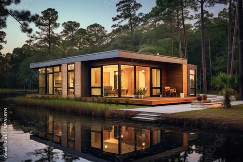 A picture showcasing a prefabricated home built in Florida, USA. © 2rogan