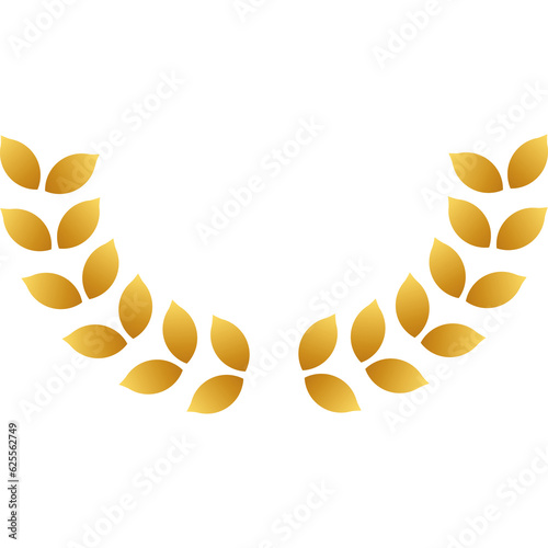 golden laurel wreath