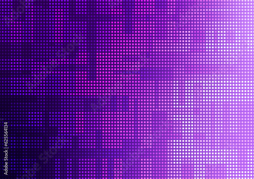 Digital technology square neon purple line dark background