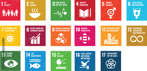 sustainable development goals(SDG) icon   illustration