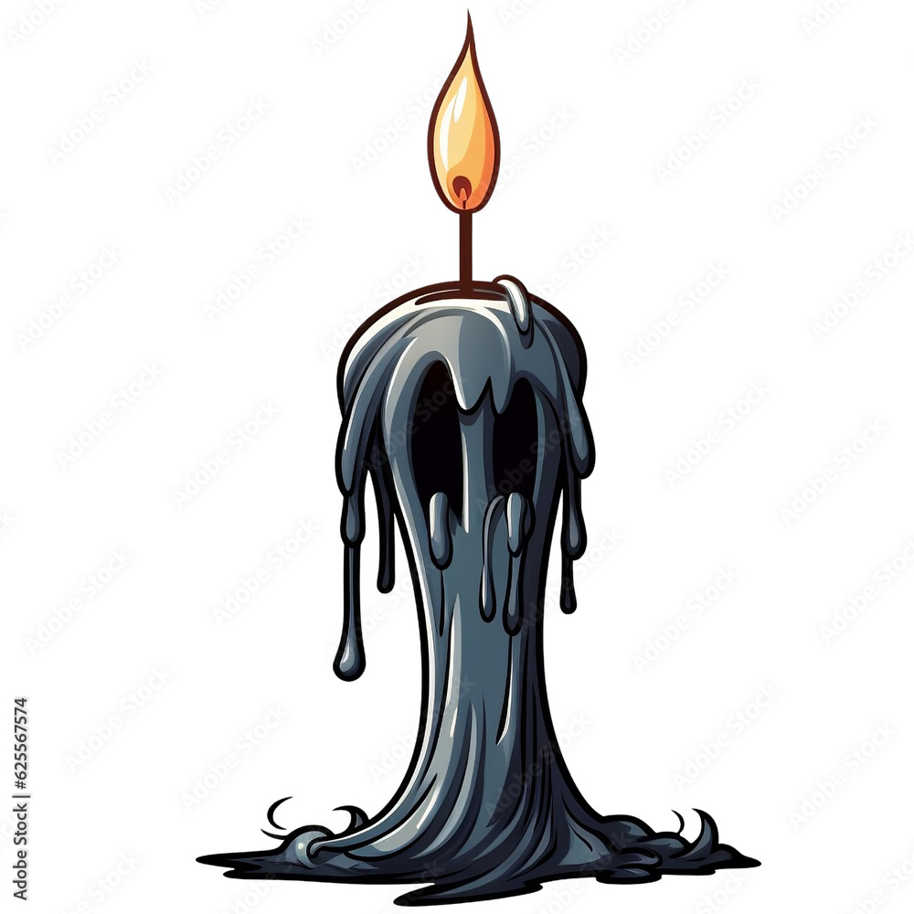 devil candle blue halloween decorations on a transparent background devil candle blue halloween decorations on a transparent background