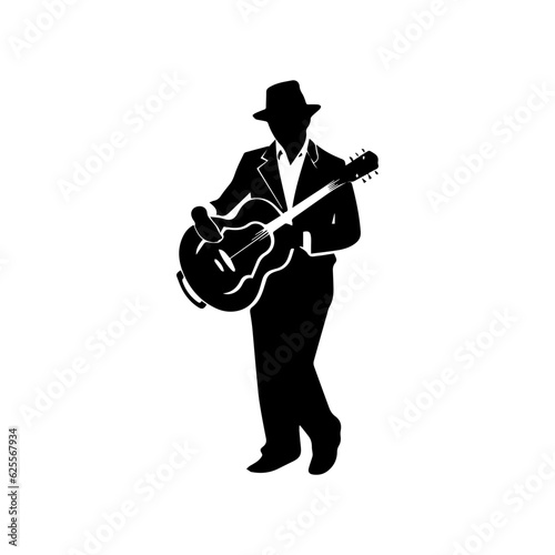 musician silhouette illustration