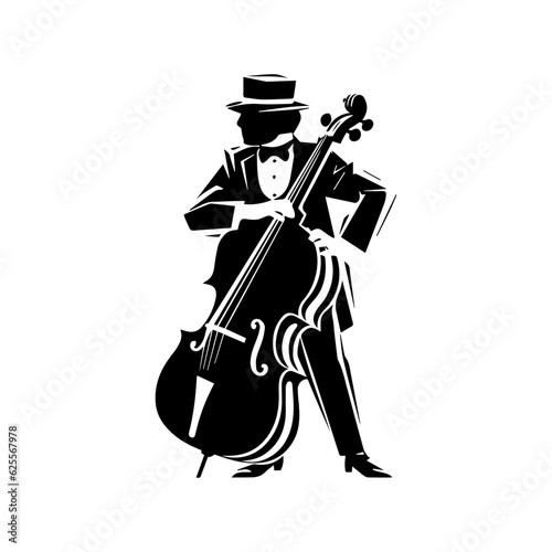 musician silhouette illustration