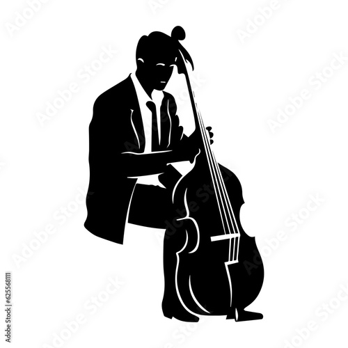 musician silhouette illustration