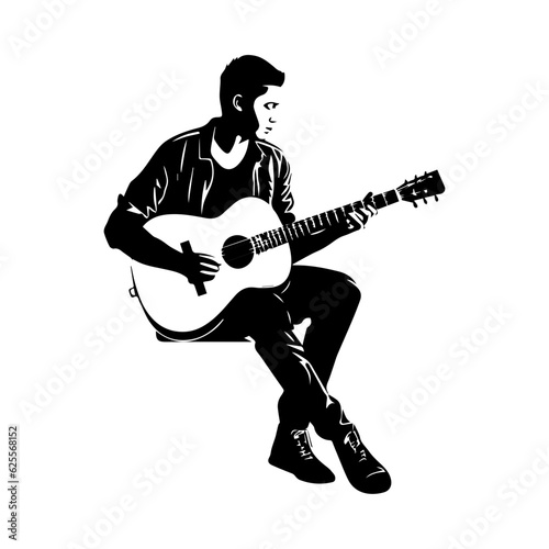 musician silhouette illustration