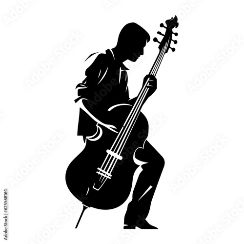 musician silhouette illustration