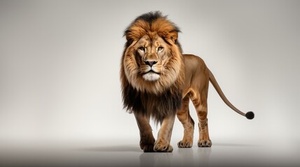 Crédence de cuisine Lion Lion on a white background with text space can use for advertising, ads, branding  © Clown Studio