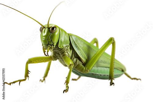 Green Grasshopper on Transparent Background Isolated. Generative AI © zainab