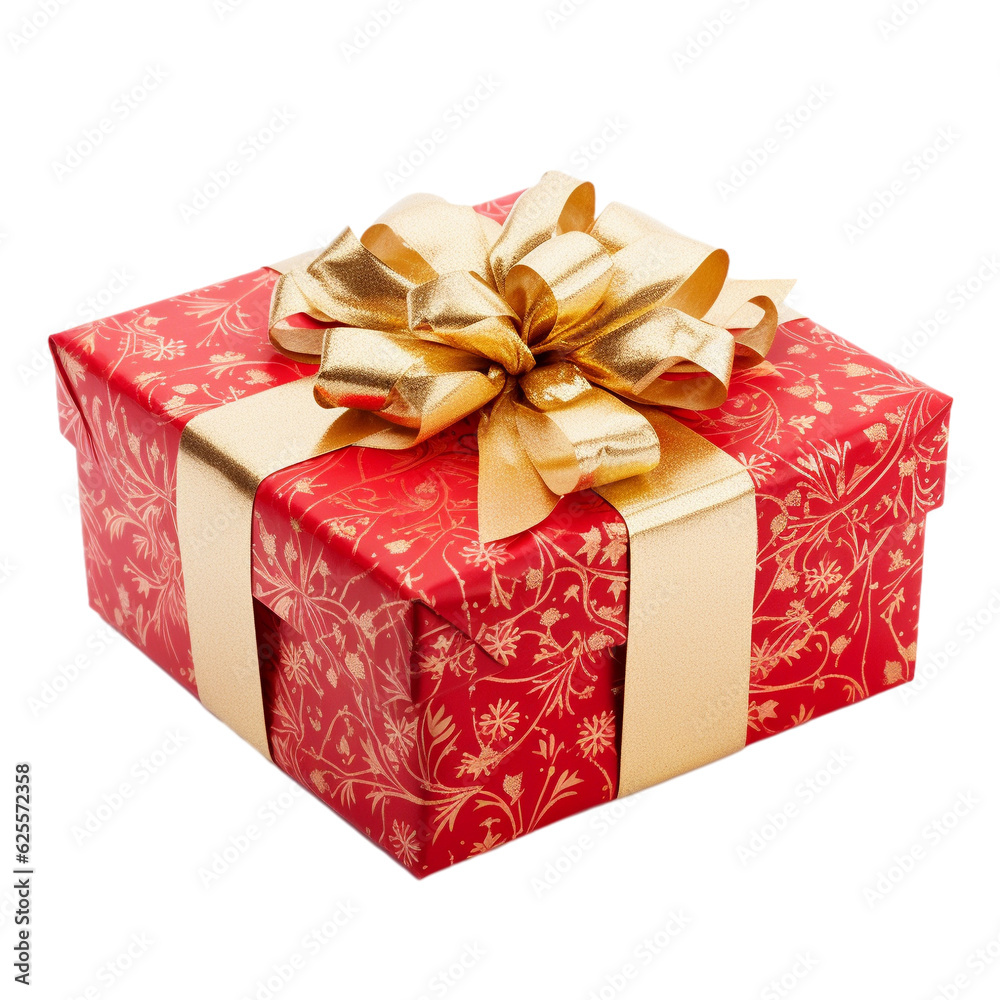 Fototapeta premium gift box isolated on white