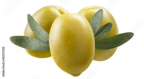 Delicious olives cut out