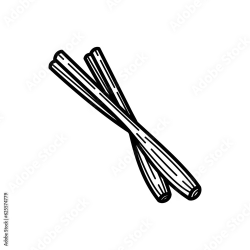 Lemongrass icon design isolated on white background