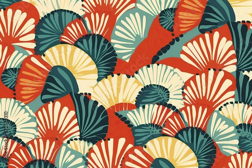 A background filled with Different Pattern illustration