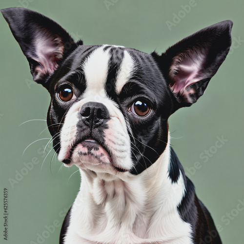 Boston terrier portrait 