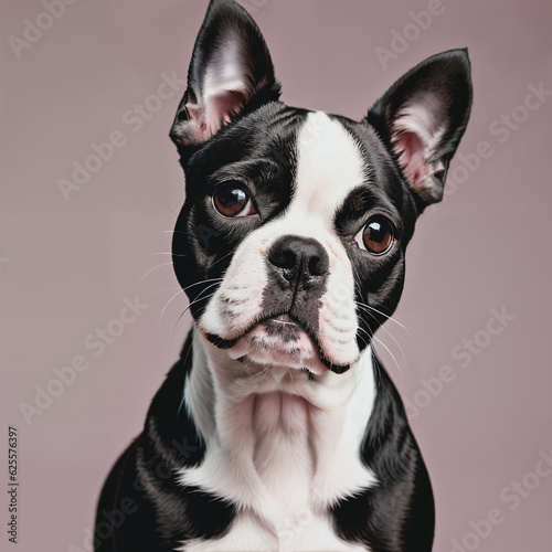 Boston terrier portrait 