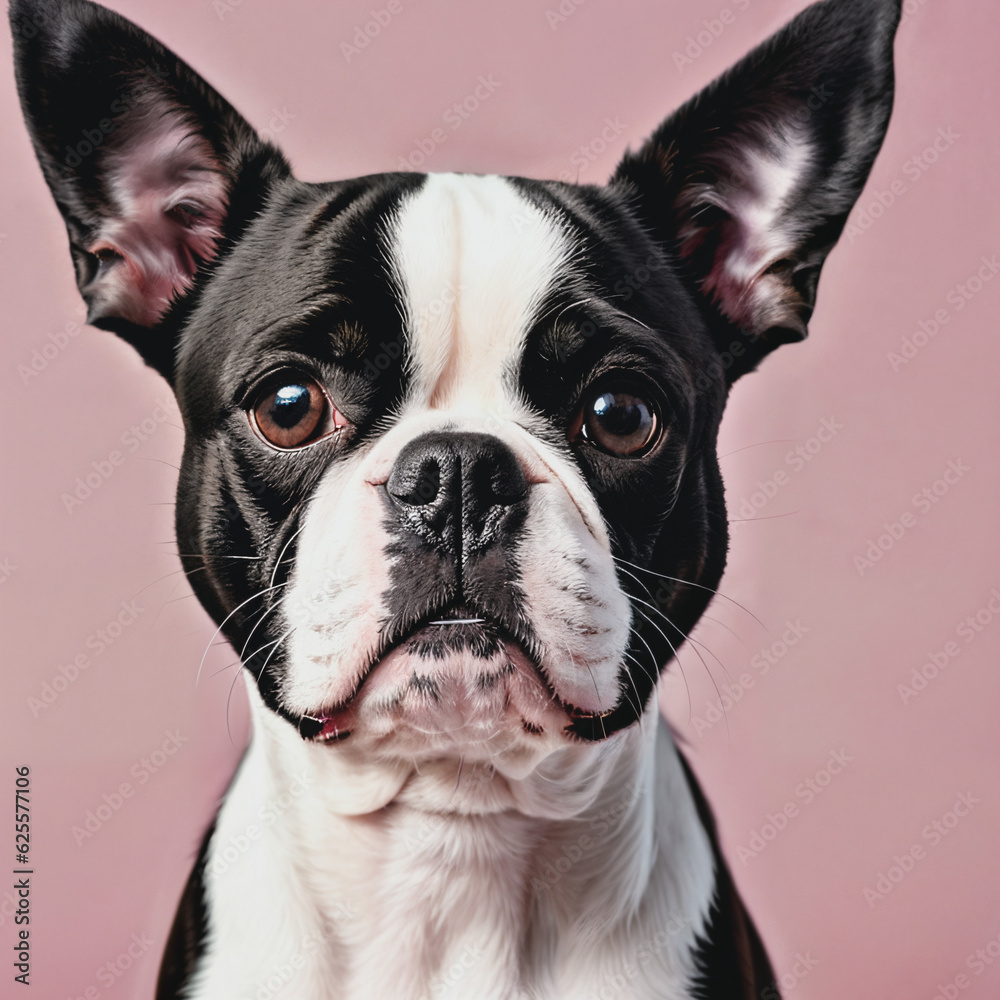 Boston terrier portrait 