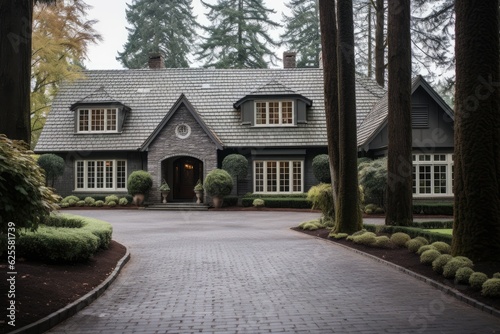 Traditional style home in Lake Oswego, Oregon featuring a front door.