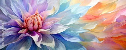 beautiful soft abstract flower background illustration Generative AI