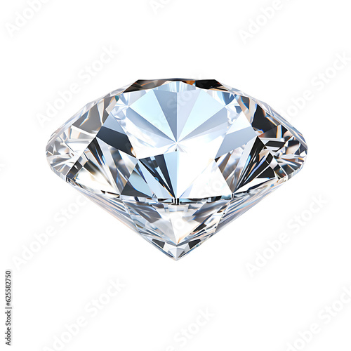 Crystal luxury diamond  gem  stone. Transparent or white background  png. Ai generated