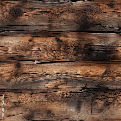 Wooden texture background. Seamless pattern. Generative AI