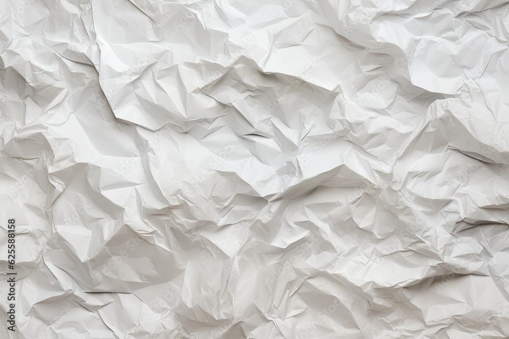 White crumpled paper background. White crumpled paper background.