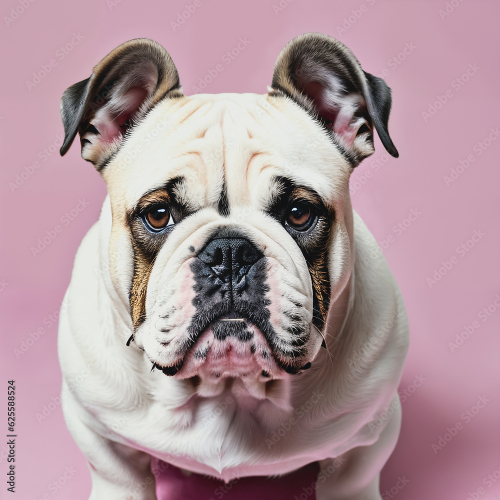 English bulldog portrait