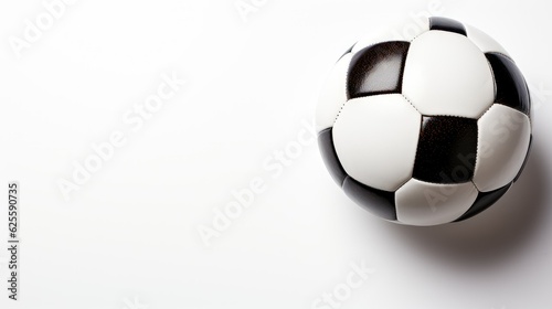 Soccer ball on isolated with text space can use for advertising  ads  branding