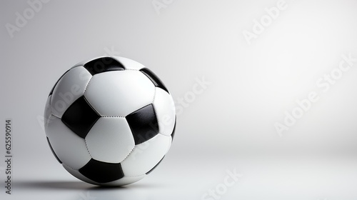 Soccer ball on isolated with text space can use for advertising  ads  branding
