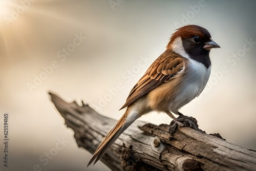 sparrow on a branch generated by AI