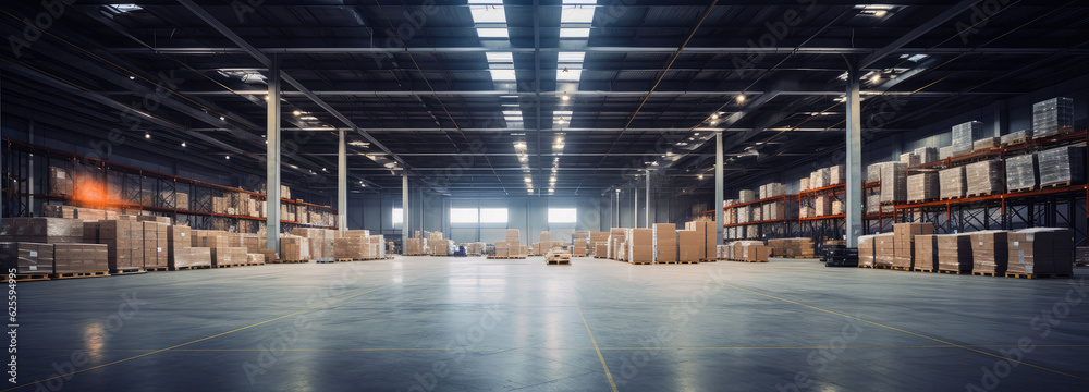 A super-large steel structure enterprise warehouse A super-large steel structure enterprise warehouse
