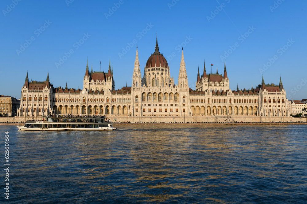 View of the Parliament at Budapest in Hungary