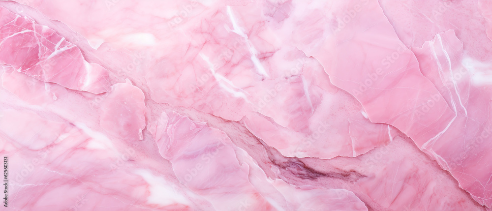 Fototapeta premium Top view abstract pink marble texture background. Texture of natural stone. 