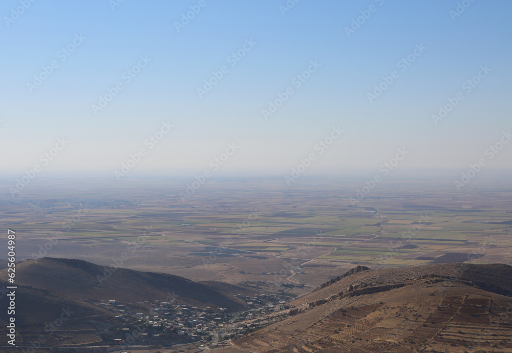 View of Mesopotamia from Ulu Camii Mosque in Mardin, Turkey View of Mesopotamia from Ulu Camii Mosque in Mardin, Turkey
